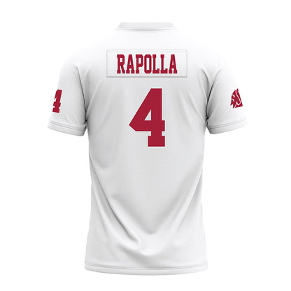 WSU - NCAA Football : Kai Rapolla - White Premium Football Jersey-1
