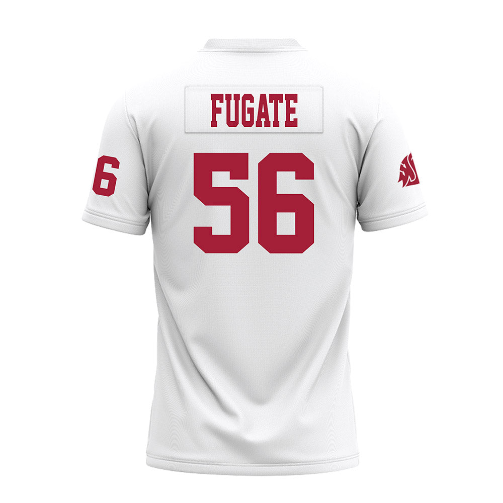 WSU - NCAA Football : Gavin Fugate - White Premium Football Jersey-1