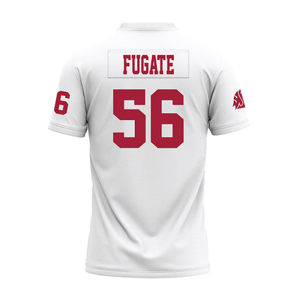 WSU - NCAA Football : Gavin Fugate - White Premium Football Jersey-1