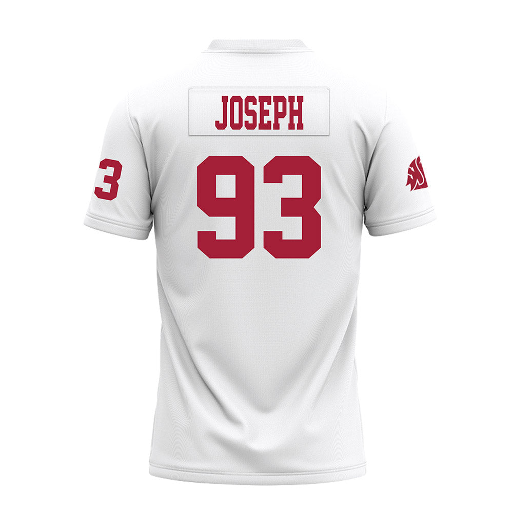 WSU - NCAA Football : JaVon Joseph - White Premium Football Jersey-1