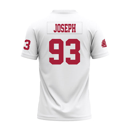 WSU - NCAA Football : JaVon Joseph - White Premium Football Jersey-1