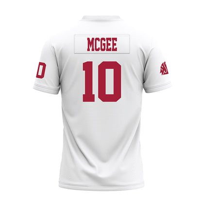 WSU - NCAA Football : Lance McGee - White Premium Football Jersey-1