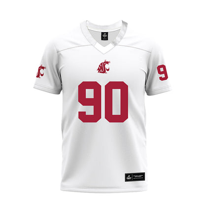 WSU - NCAA Football : Akio Martinson - White Premium Football Jersey-0