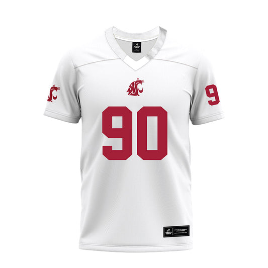 WSU - NCAA Football : Akio Martinson - White Premium Football Jersey-0