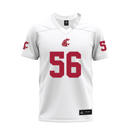 WSU - NCAA Football : Gavin Fugate - White Premium Football Jersey-0