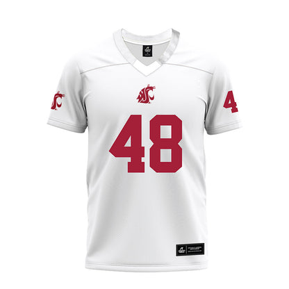 WSU - NCAA Football : Joshua Lijesen - White Premium Football Jersey-0