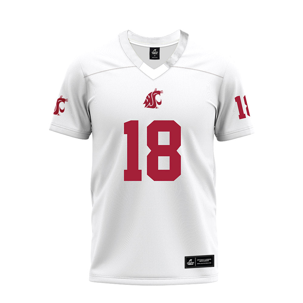 WSU - NCAA Football : Jevon Walker - White Premium Football Jersey-0