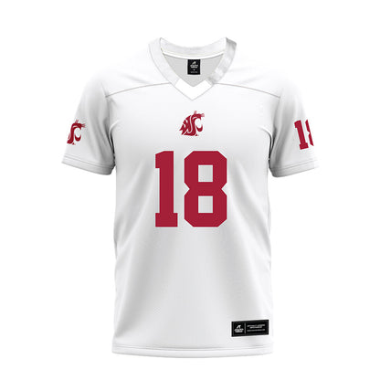 WSU - NCAA Football : Jevon Walker - White Premium Football Jersey-0