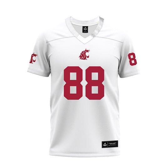 WSU - NCAA Football : Jordan Dees - White Premium Football Jersey-0
