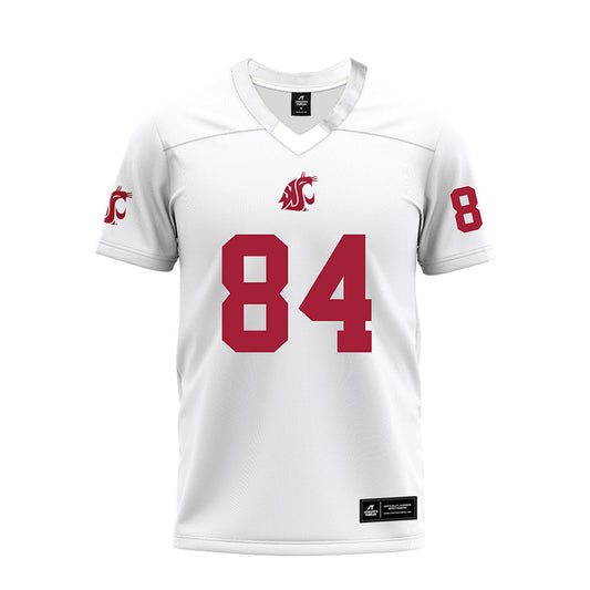 WSU - NCAA Football : Malachi Wrice - White Premium Football Jersey-0
