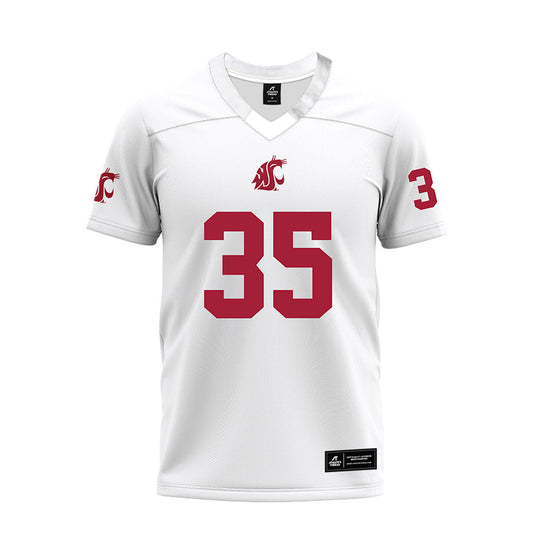 WSU - NCAA Football : Nick Norrah - White Premium Football Jersey-0