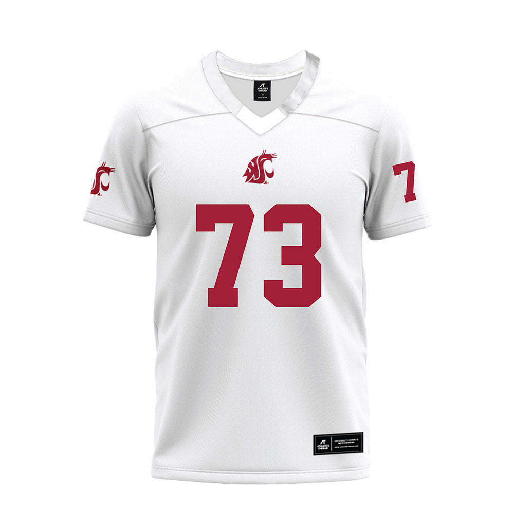 WSU - NCAA Football : AJ Olerich - White Premium Football Jersey-0