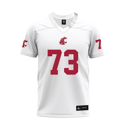 WSU - NCAA Football : AJ Olerich - White Premium Football Jersey-0