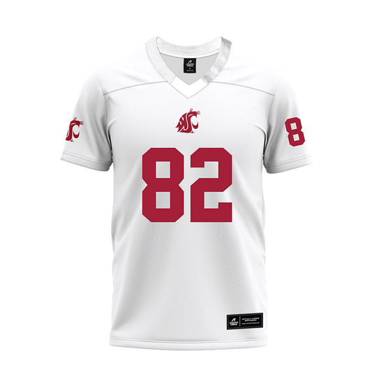 WSU - NCAA Football : Oliver Bender - White Premium Football Jersey-0