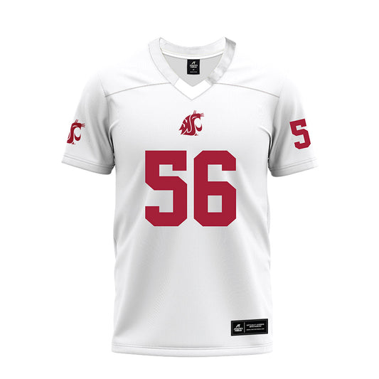WSU - NCAA Football : Fernando Lecuona - White Premium Football Jersey-0