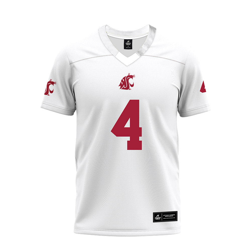 WSU - NCAA Football : Kai Rapolla - White Premium Football Jersey-0