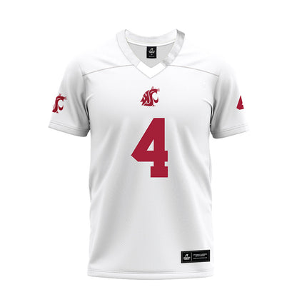 WSU - NCAA Football : Kai Rapolla - White Premium Football Jersey-0