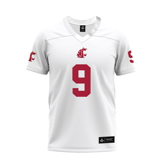 WSU - NCAA Football : Kirby Vorhees - White Premium Football Jersey-0