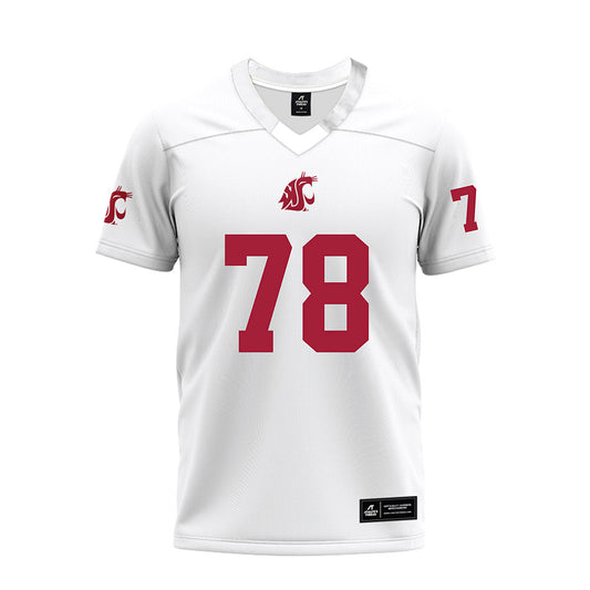 WSU - NCAA Football : Jorden Cunningham - White Premium Football Jersey-0