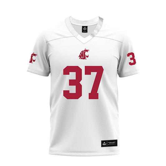 WSU - NCAA Football : Gaylon McNeal - White Premium Football Jersey-0