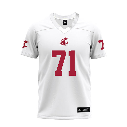 WSU - NCAA Football : Ashton Tripp - White Premium Football Jersey-0