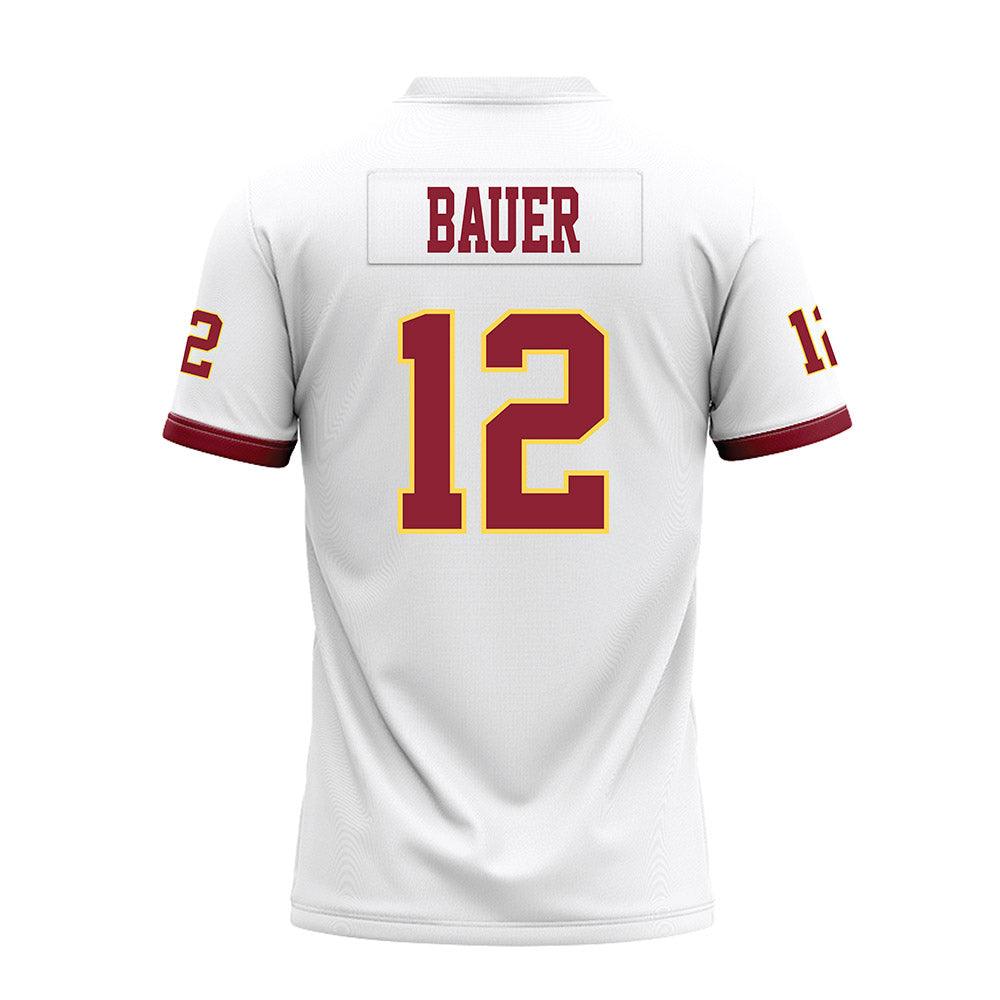 NSU - NCAA Football : Israel Bauer - White Premium Football Jersey-1