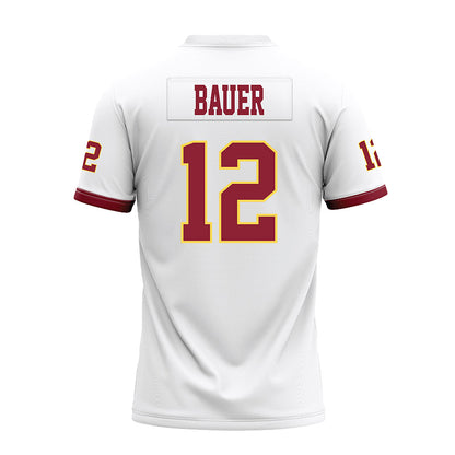 NSU - NCAA Football : Israel Bauer - White Premium Football Jersey-1