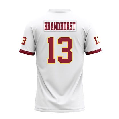 NSU - NCAA Football : Andrew Brandhorst - White Premium Football Jersey-1