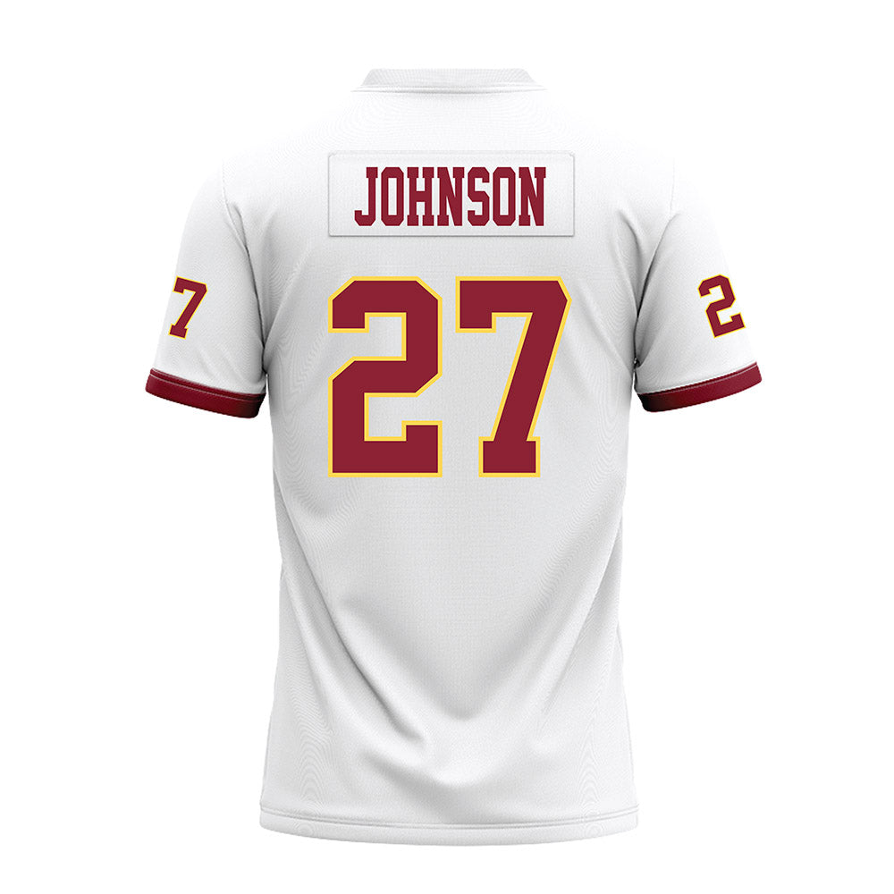 NSU - NCAA Football : Kale Johnson - White Premium Football Jersey-1