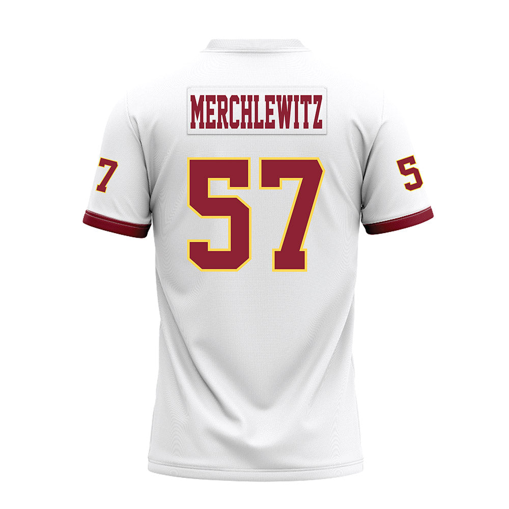 NSU - NCAA Football : Jake Merchlewitz - White Premium Football Jersey-1