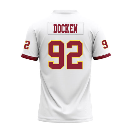 NSU - NCAA Football : Keaton Docken - White Premium Football Jersey-1