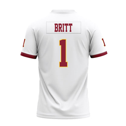 NSU - NCAA Football : Daniel Britt - White Premium Football Jersey-1