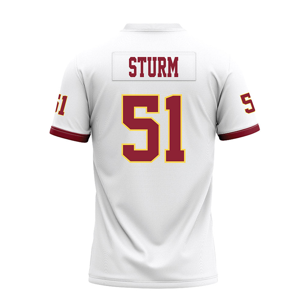 NSU - NCAA Football : Chase Sturm - White Premium Football Jersey