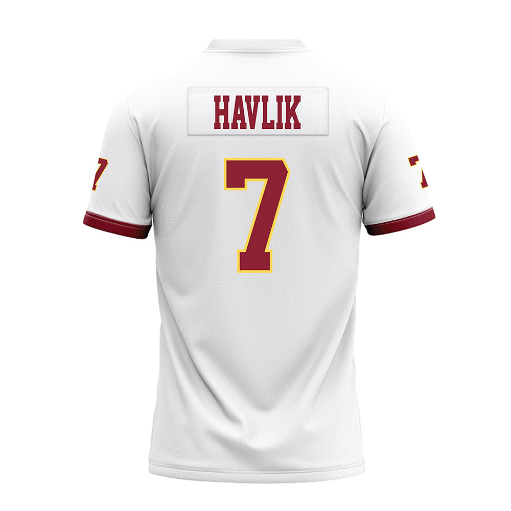 NSU - NCAA Football : Holden Havlik - White Premium Football Jersey-1