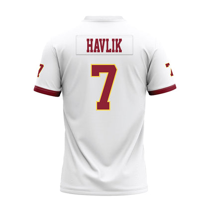 NSU - NCAA Football : Holden Havlik - White Premium Football Jersey-1