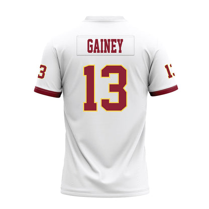 NSU - NCAA Football : Cj Gainey - White Premium Football Jersey