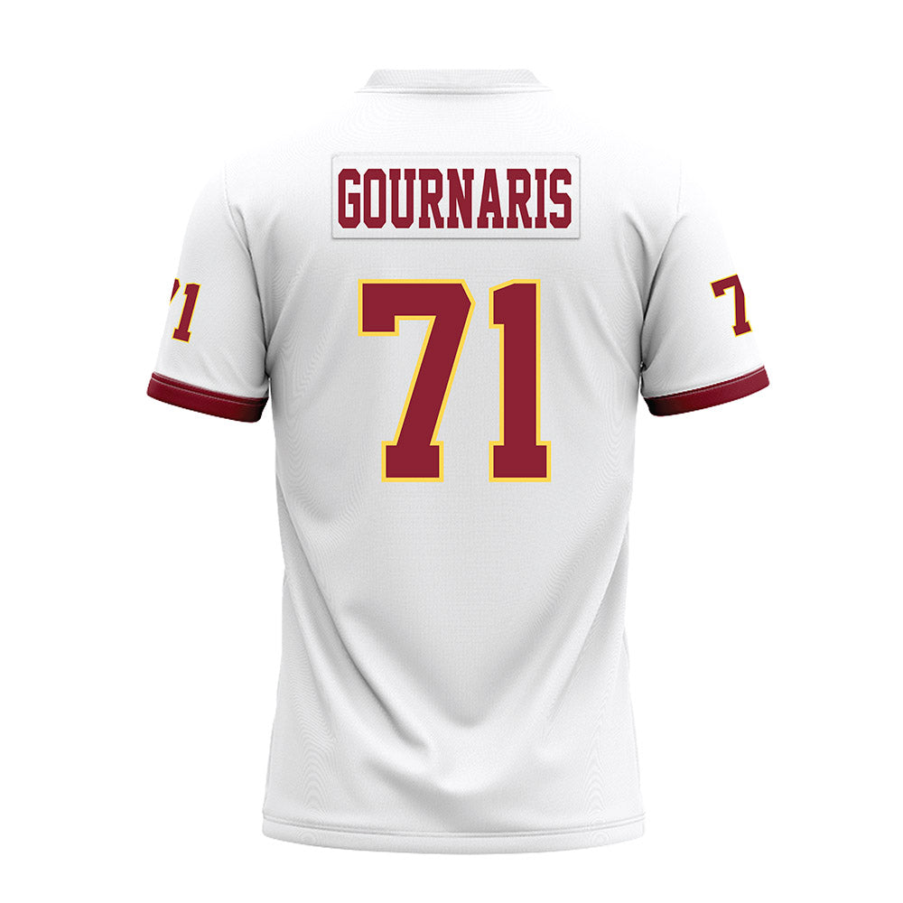NSU - NCAA Football : Jayden Gournaris - White Premium Football Jersey-1