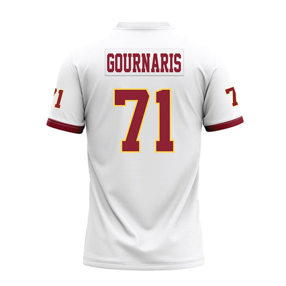 NSU - NCAA Football : Jayden Gournaris - White Premium Football Jersey-1
