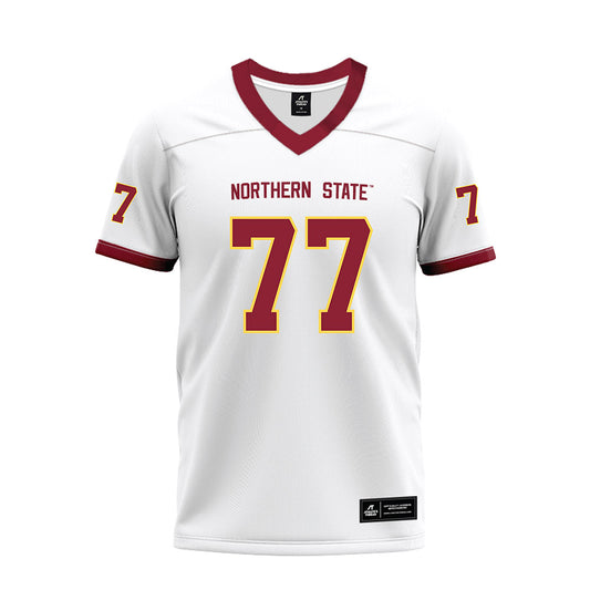 NSU - NCAA Football : Riley Helgeson - White Premium Football Jersey-0