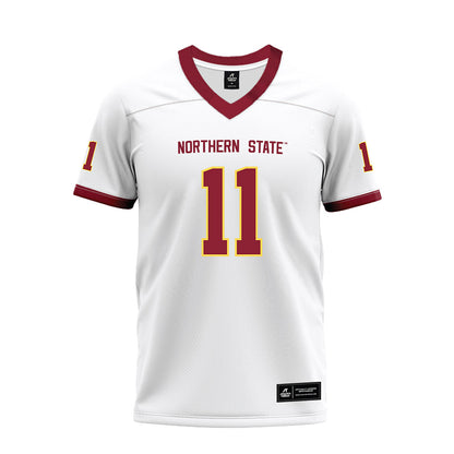 NSU - NCAA Football : Wilmot Matadi - White Premium Football Jersey-0