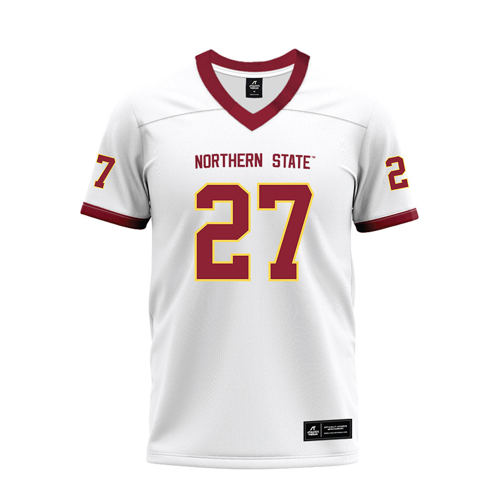 NSU - NCAA Football : Kale Johnson - White Premium Football Jersey-0