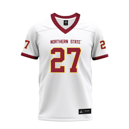 NSU - NCAA Football : Kale Johnson - White Premium Football Jersey-0