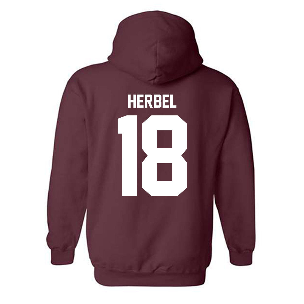 Loyola - NCAA Men's Soccer : Chase Herbel - Classic Shersey Hooded Sweatshirt-1