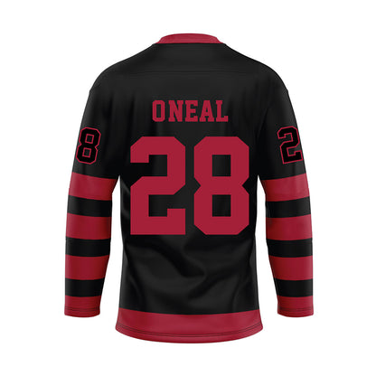 Alabama - NCAA Football : Carmelo O'Neal - Black Hockey Jersey-1