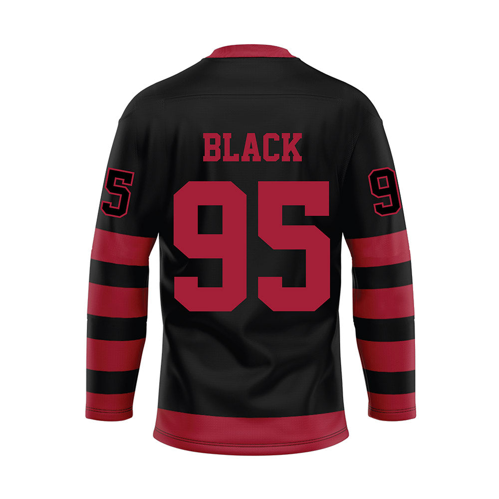 Alabama - NCAA Football : Leslie Black - Black Hockey Jersey-1