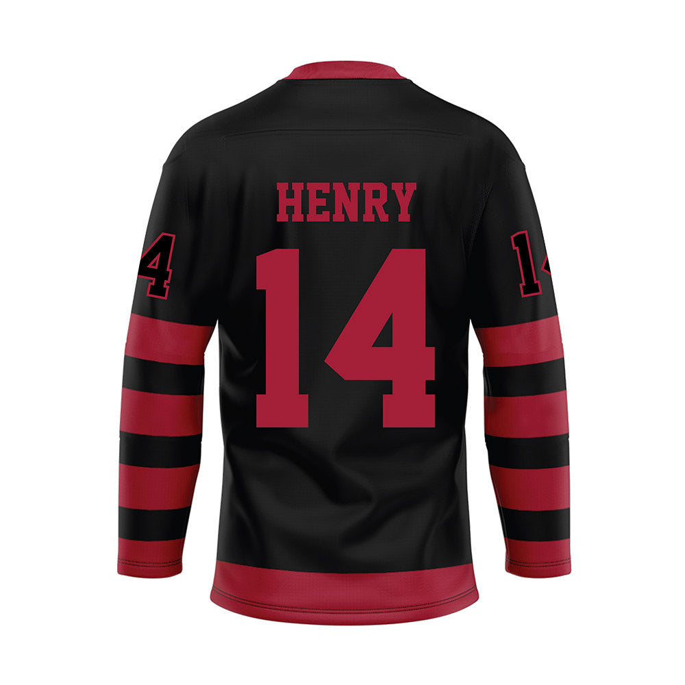 Alabama - NCAA Football : Fatutoa Henry - Black Hockey Jersey-1