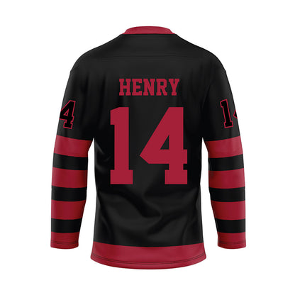 Alabama - NCAA Football : Fatutoa Henry - Black Hockey Jersey-1