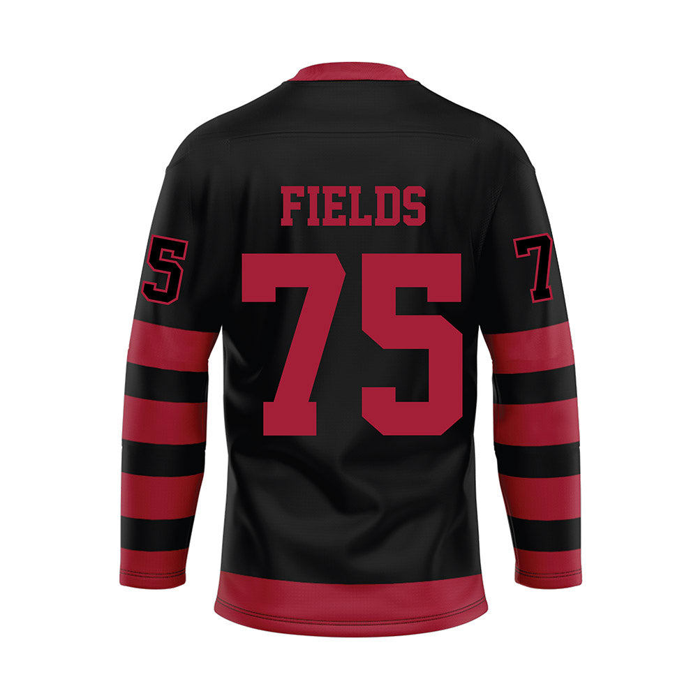 Alabama - NCAA Football : Ethan Fields - Black Hockey Jersey-1