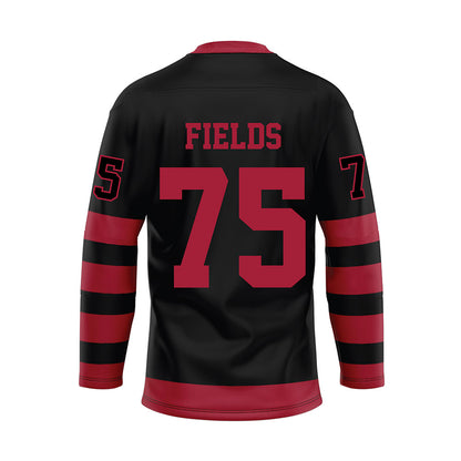 Alabama - NCAA Football : Ethan Fields - Black Hockey Jersey-1