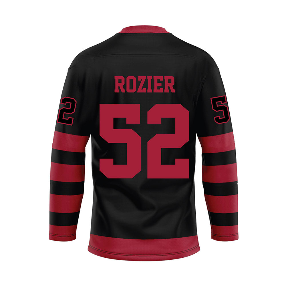 Alabama - NCAA Football : Alex Rozier - Black Hockey Jersey-1